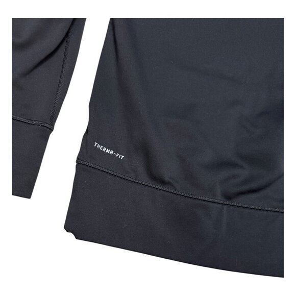 NIKE THERMAFIT Swoosh Activewear Black Hoodie Sweatshirt Womens Small - Picture 6 of 7